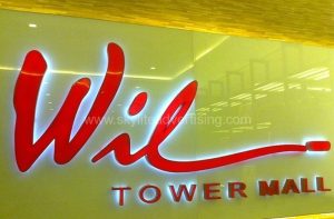 8 featured img wil tower mall custom led acrylic sign