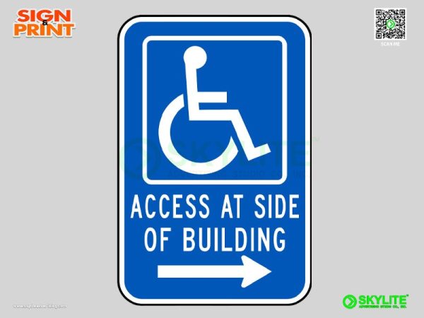 Access At Side of Building Right Arrow