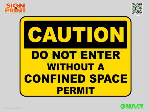 Do Not Enter Without A Permit Sign